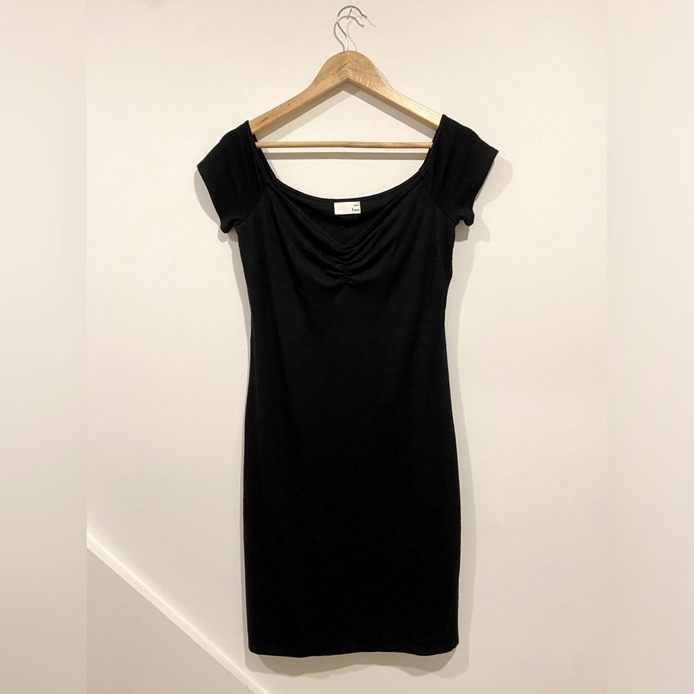 WILFRED black knit dress